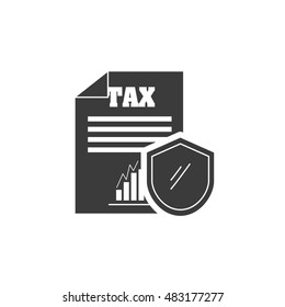 tax document with finance icon vector illustration design