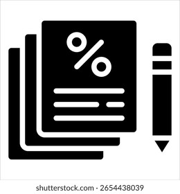 Elemento Ícone Do Documento De Imposto Para Design