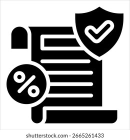 Tax Document Icon Element For Design