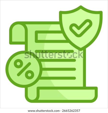 Tax Document Icon Element For Design