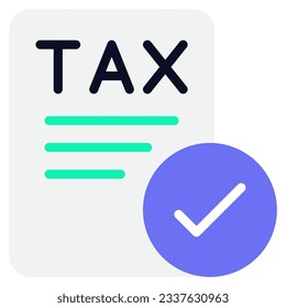 Tax Document Icons can be used for uiux, infographic, illustration, etc