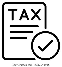 Tax Document Icons can be used for uiux, infographic, illustration, etc
