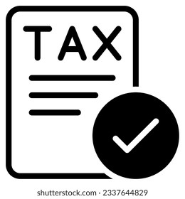 Tax Document Icons can be used for uiux, infographic, illustration, etc
