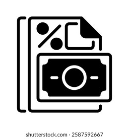 Tax Document line icon. Universal creative premium symbol. Vector sign icon logo template. Vector illustration