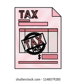 tax document paper icon