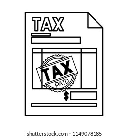tax document paper icon