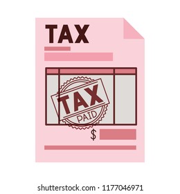 tax document paper icon