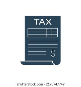 Tax document signature icon. linear style sign for mobile concept and web design. Sign tax form vector icon.