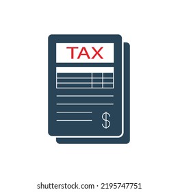 Tax document signature icon. linear style sign for mobile concept and web design. Sign tax form vector icon.