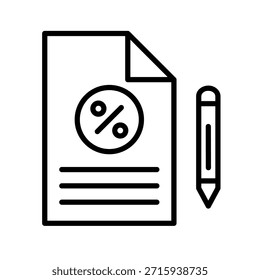 Ilustração de Vetor de Ícone de Estrutura de Tópicos de Documentos de Imposto