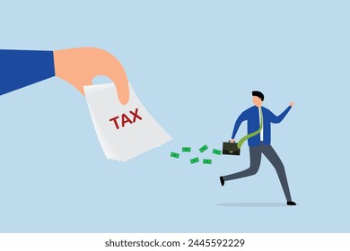 Tax evasion, frustrated businessman ran with full money from tax bills.