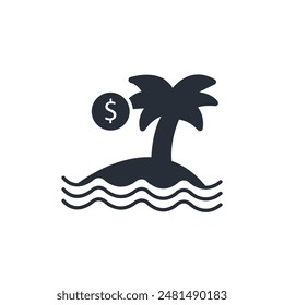 tax evasion icon. vector.Editable stroke.linear style sign for use web design,logo.Symbol illustration.
