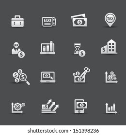 Tax and finance icons ,vector