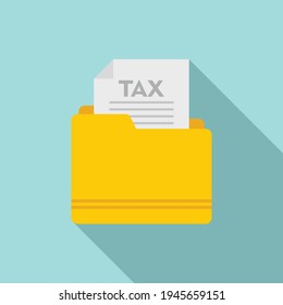 Icono de carpeta de impuestos. Icono de vector de carpeta de impuestos para diseño web