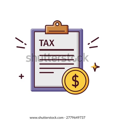 Tax form with dollar coin, representing financial concepts and accounting practices.