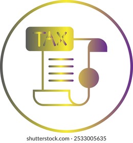 Tax Form icon design for personal commercial use