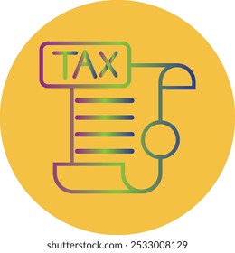 Tax Form icon design for personal commercial use