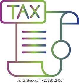 Tax Form icon design for personal commercial use