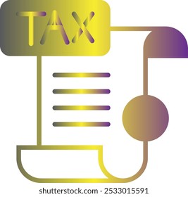 Tax Form icon design for personal commercial use