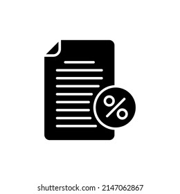 Tax Form icon in vector. logotype
