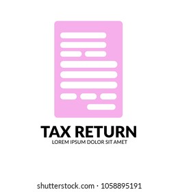 Tax formular icon. Vector illustration