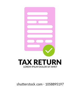 Tax formular icon. Vector illustration