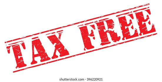 tax free grunge stamp, vector illustration