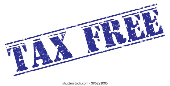 tax free grunge stamp, vector illustration