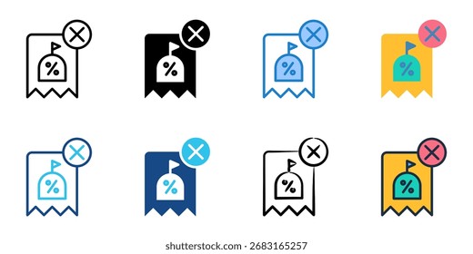 Steuerfreie Icon Set mehrere Stilkollektion 
