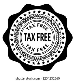 Tax free icon,emblem, label, badge,sticker, logo. Designed for your web site design, logo, app, UI