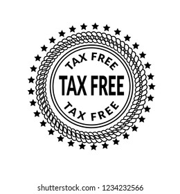 Tax free icon,emblem, label, badge,sticker, logo. Designed for your web site design, logo, app, UI