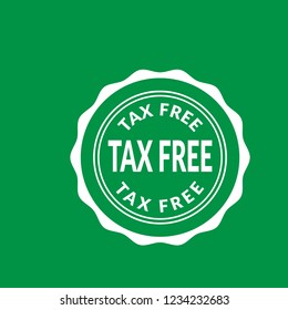 Tax free icon,emblem, label, badge,sticker, logo. Designed for your web site design, logo, app, UI