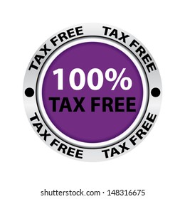 TAX free purple collection - Vector illustration - EPS10