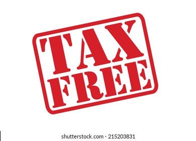 TAX FREE Rubber Stamp vector over a white background.