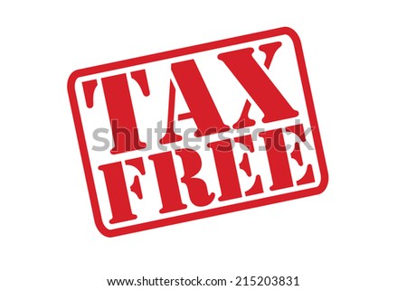 TAX FREE Rubber Stamp vector over a white background.