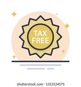 Tax Free Vector Icon