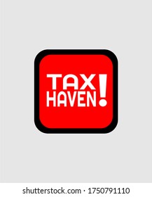 TAX HAVEN ICON VECTOR LOGO