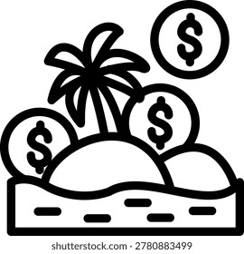 Tax Haven Vector Design Icon Style