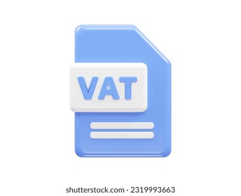 Tax icon 3d render illustration