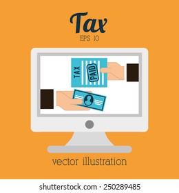 tax icon design, vector illustration eps10 graphic 