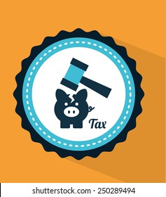 tax icon design, vector illustration eps10 graphic 