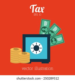 tax icon design, vector illustration eps10 graphic 