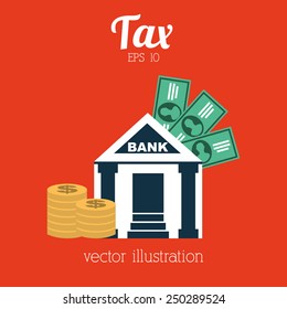 tax icon design, vector illustration eps10 graphic 