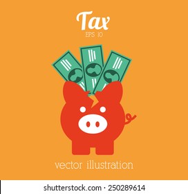 tax icon design, vector illustration eps10 graphic 
