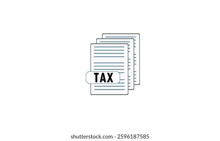 Tax icon design vector illustration for use.