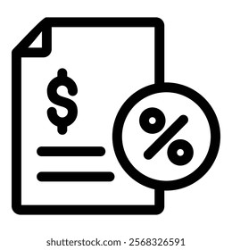 Tax Icon Element For Design