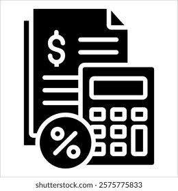 Tax Icon Element For Design