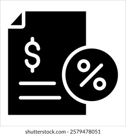 Tax Icon Element For Design