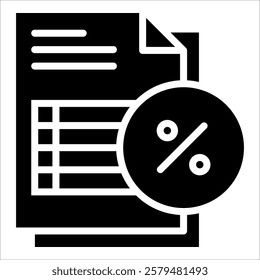 Tax Icon Element For Design