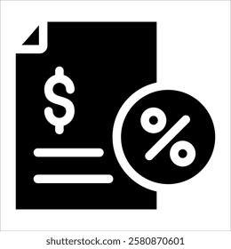 Tax Icon Element For Design